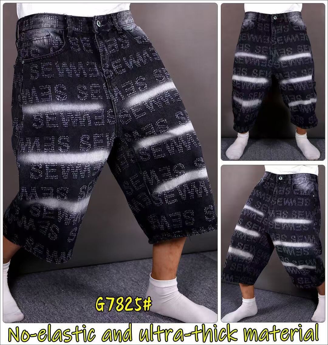 Pantalons larges en denim