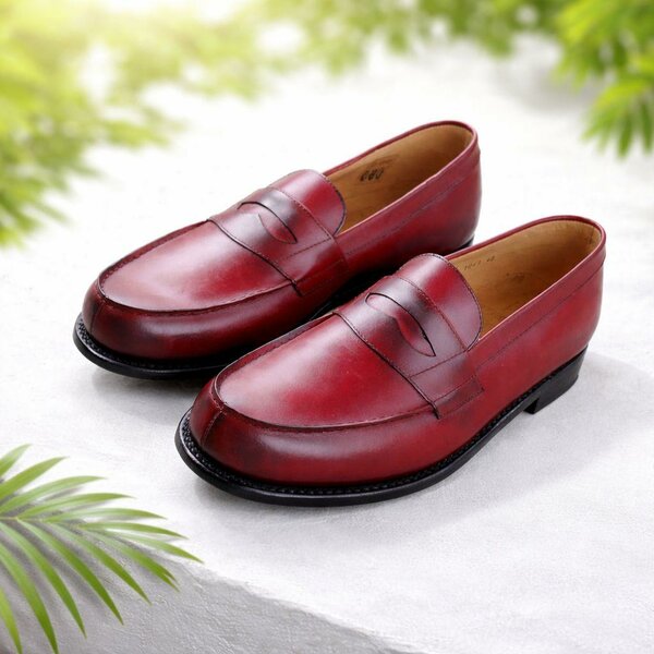 Mocassins élégants en cuir