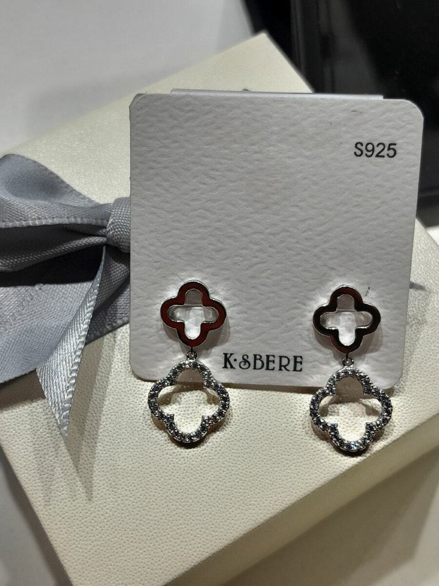 Серебряные сережки