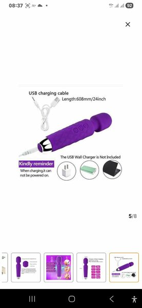 Vibromasseur USB Rechargeable