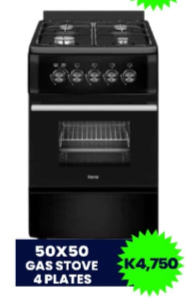 50x50 Gas 4 plates Stove