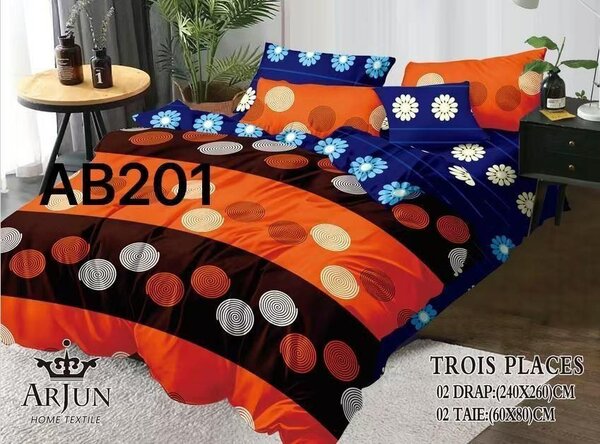 2 draps 2 taies d'oreillers