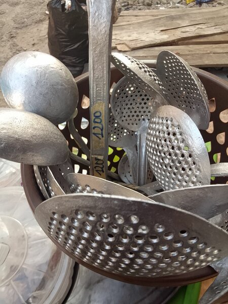 Écumoire louche en aluminium