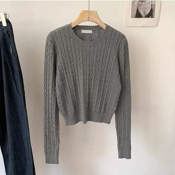 Кофты с плетениями, ткань хлопок