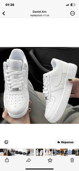 Baskets blanches unisexes