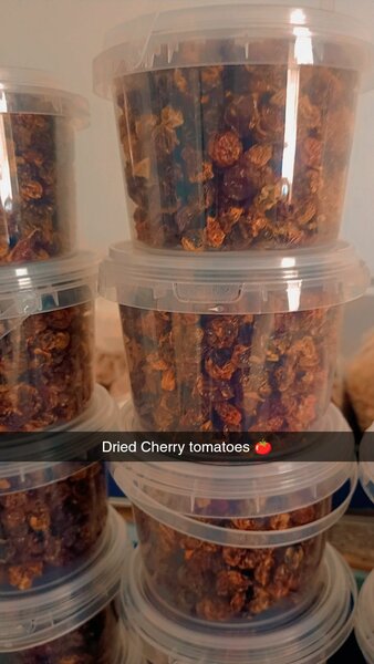 Dry mango, pineapple,banana,papaya,coconut and ginger flakes