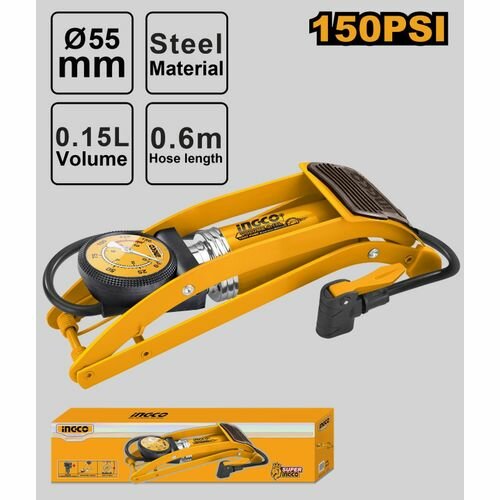 Compresseur à pied en acier 150 PSI