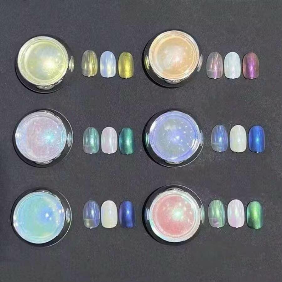 Poudres nacrées pour ongles