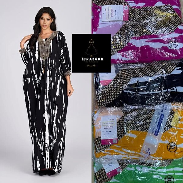 Robe Kaftan Élégante Femme