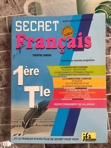 Livre Secret Français 1ère Tle