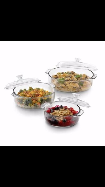 Glass Casserole Baking Dish Set