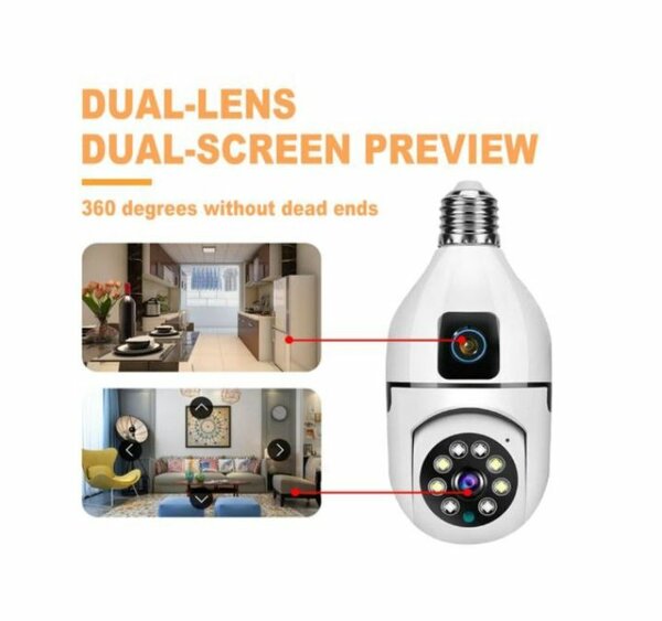 Caméra de surveillance LED 360°