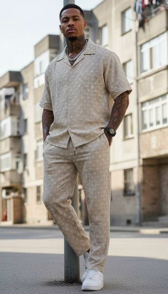 Ensemble de chemise et pantalon homme