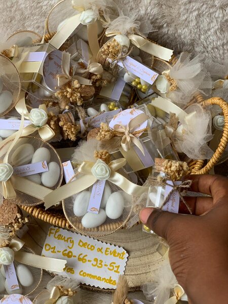 Boite à dragées cerceaux