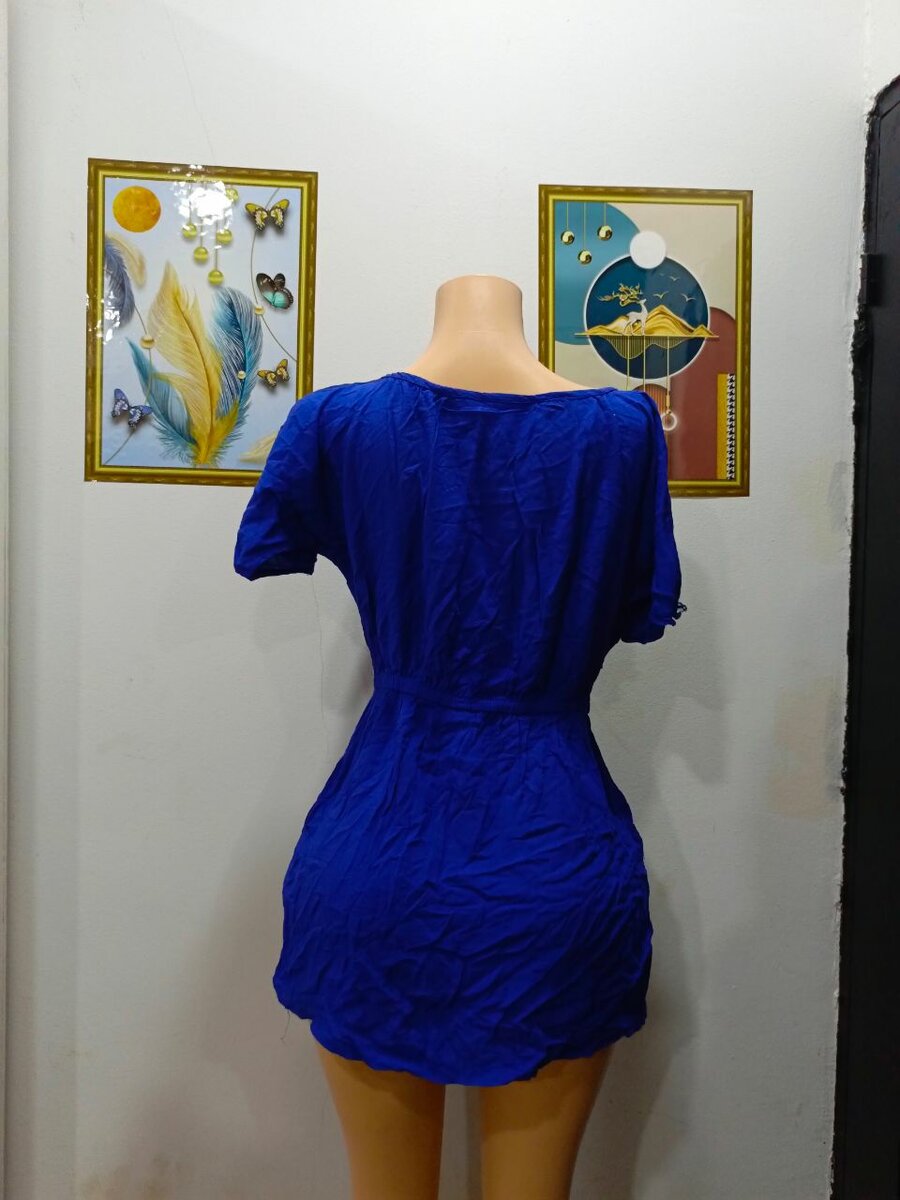 Robe bleue estivale
