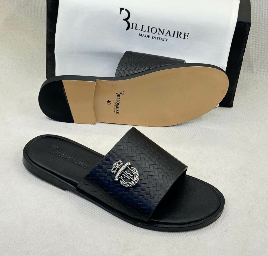 High quality leather slippers