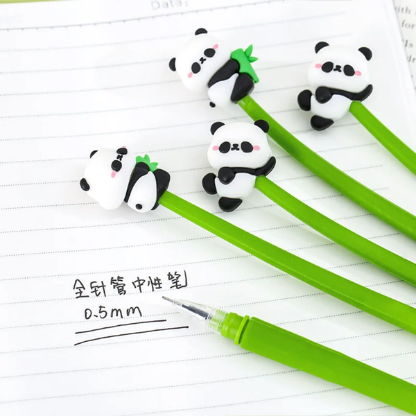 Stylos panda mignons bic noir