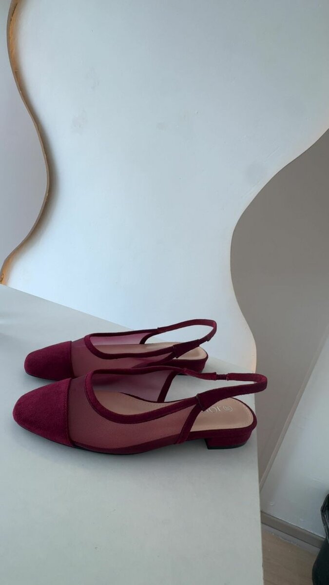 Sandales en daim bordeaux