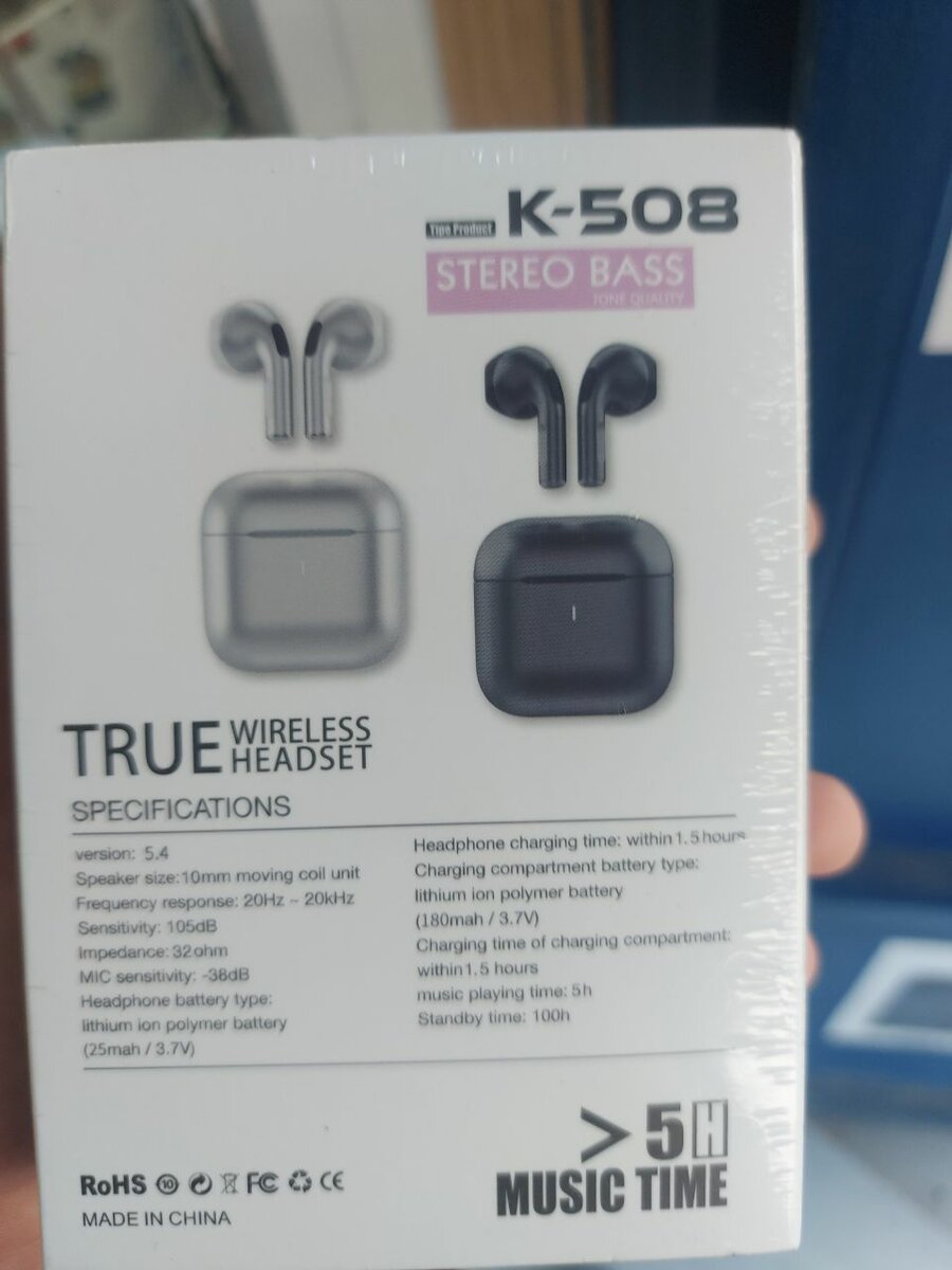 Écouteurs Sans Fil K-508