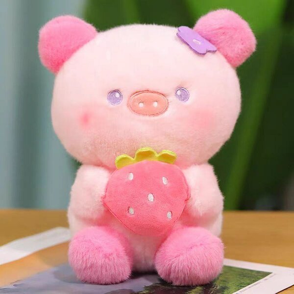 Peluche Cochon Fraise