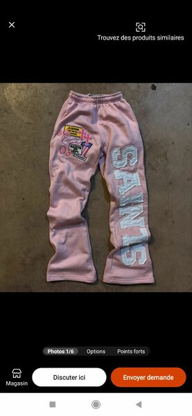 Pantalon de jogging rose