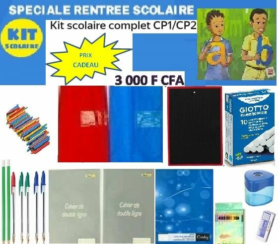 Kit scolaire complet CP1/CP2