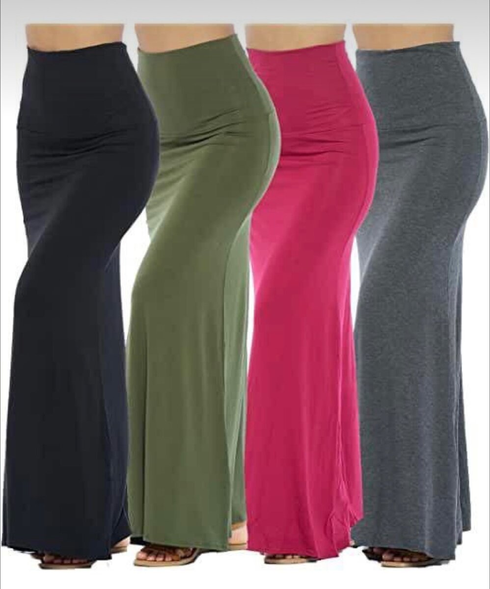 Flare maxi skirt