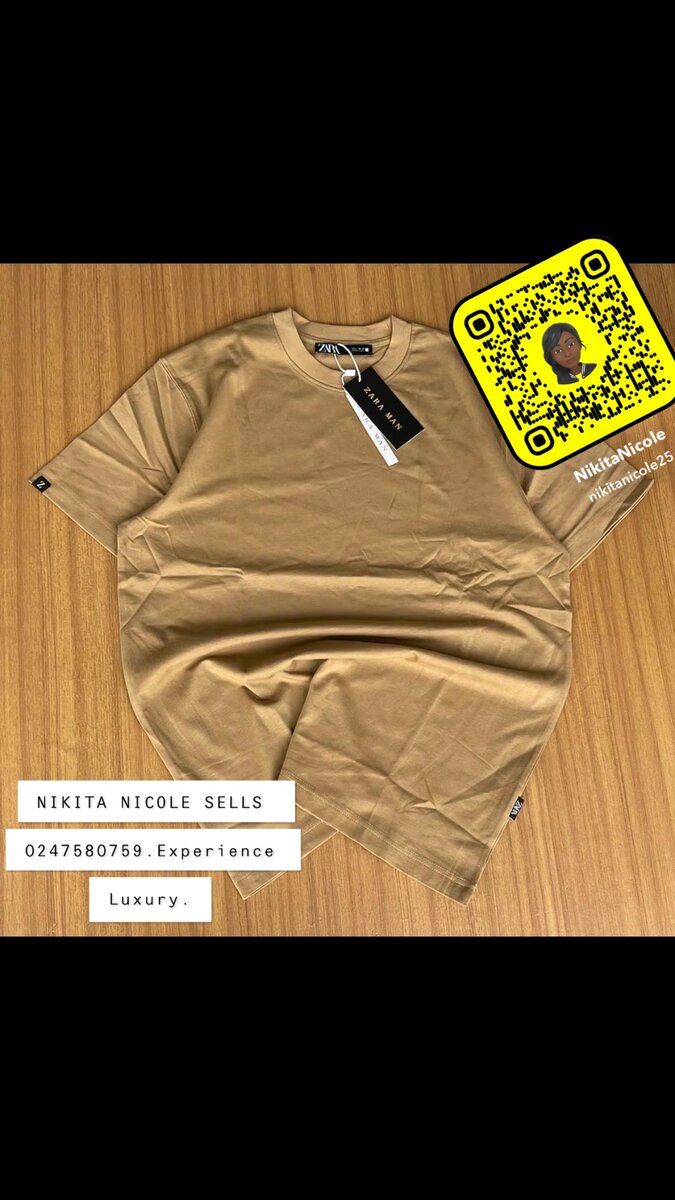 Zara plain heavy cotton T-shirt