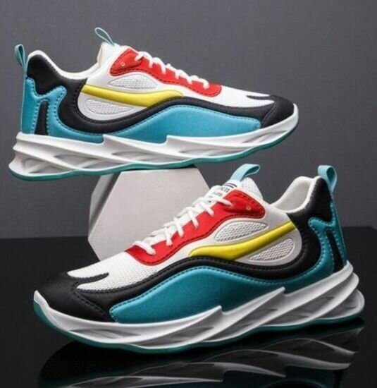 Chaussures de sport colorées homme
