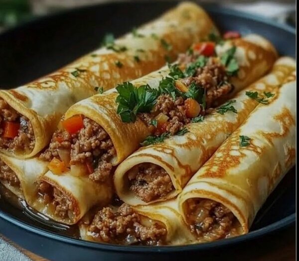 Crêpes garnis savoureux