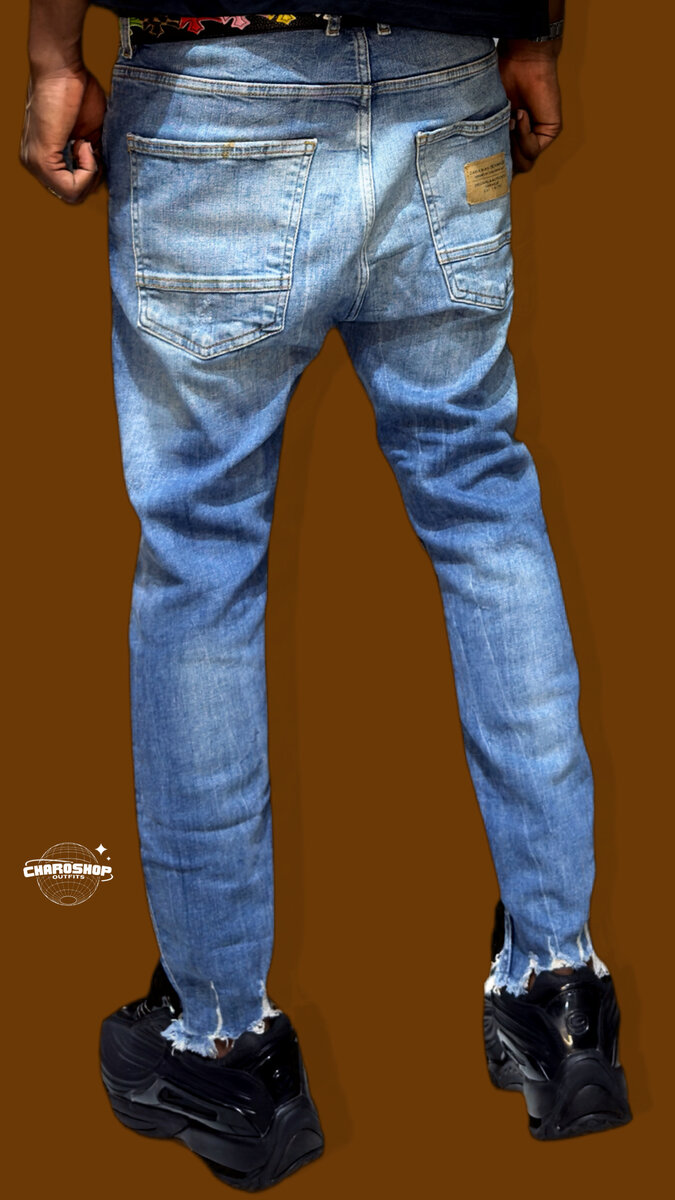 Jean slim homme déchiré