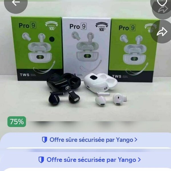 Écouteurs Bluetooth Pro9 TWS