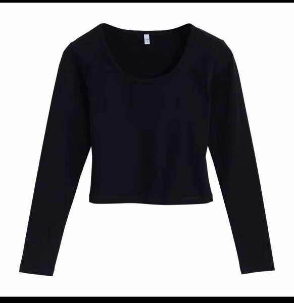 Top court manches longues femme