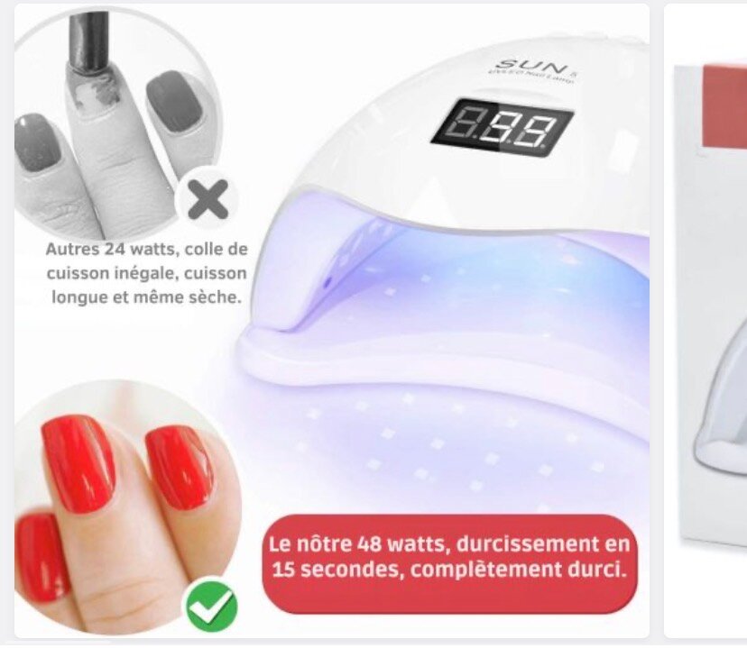 Lampe UV LED 48W pour Ongles