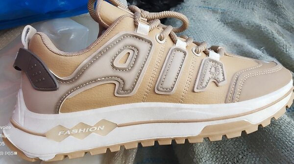 Baskets de mode beige unisexe