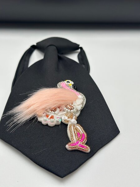 Elegant Flamingo Brooch