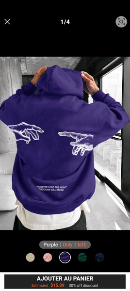 Sweat à capuche graphique