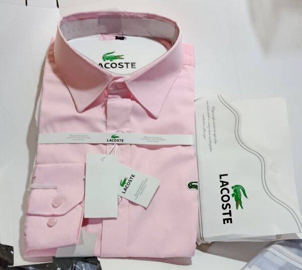 Chemise Lacoste Rose Homme