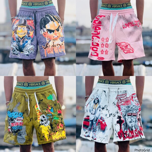 Shorts à motifs graphiques tendance