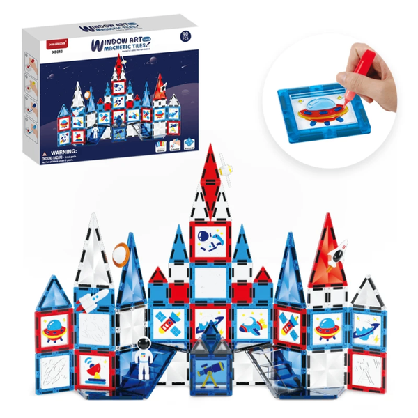 Jeu de construction magnétique 90 pièces