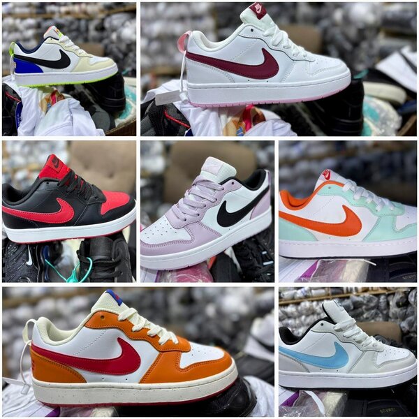 Sneakers en cuir colorés