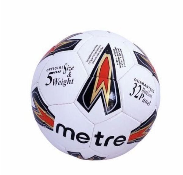 High Quality Football With Referee - Size 5 - Multicolor