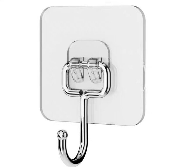 Crochet adhésif mural robuste