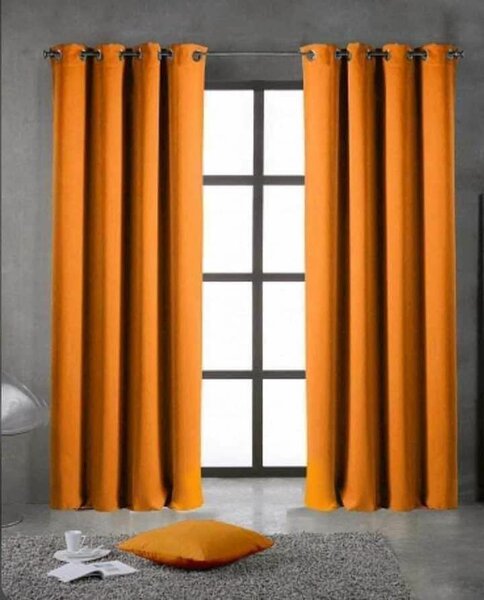 Rideaux orange occultants modernes