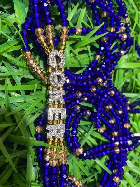 Customized name waist beads