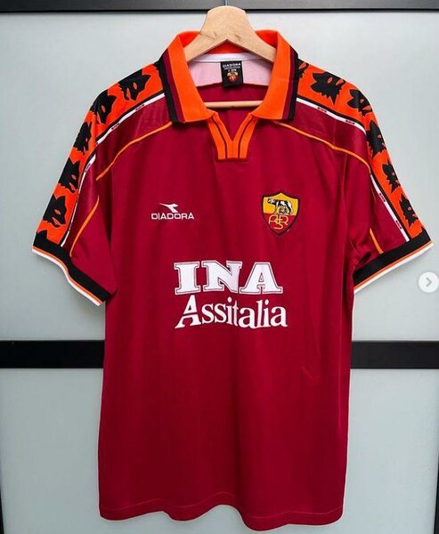 Maillot rétro Diadora AS Roma