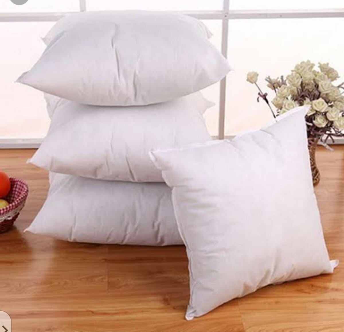 cushions Size 40cm×40cm White Color  weight 300g