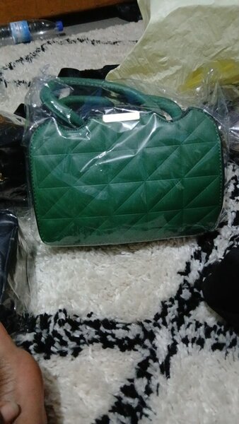 Sac à main vert chic