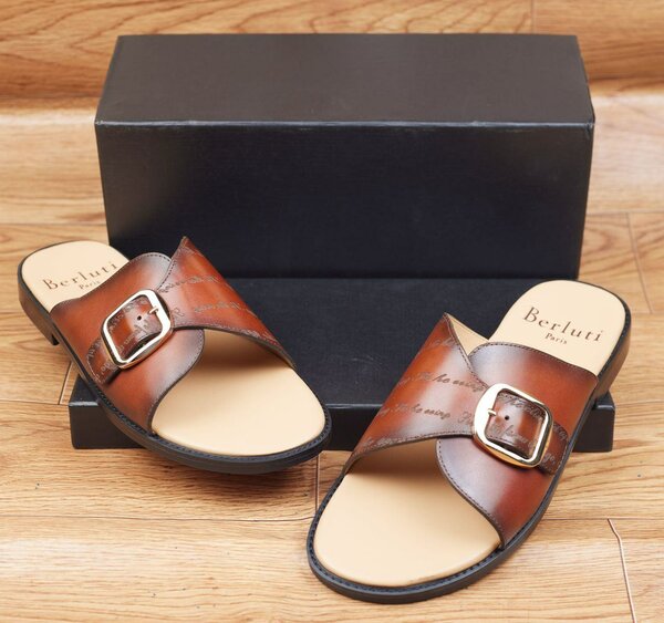 Sandales hommes en cuir