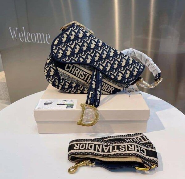 Original Christian Dior Oblique Saddle Bag Boxed!